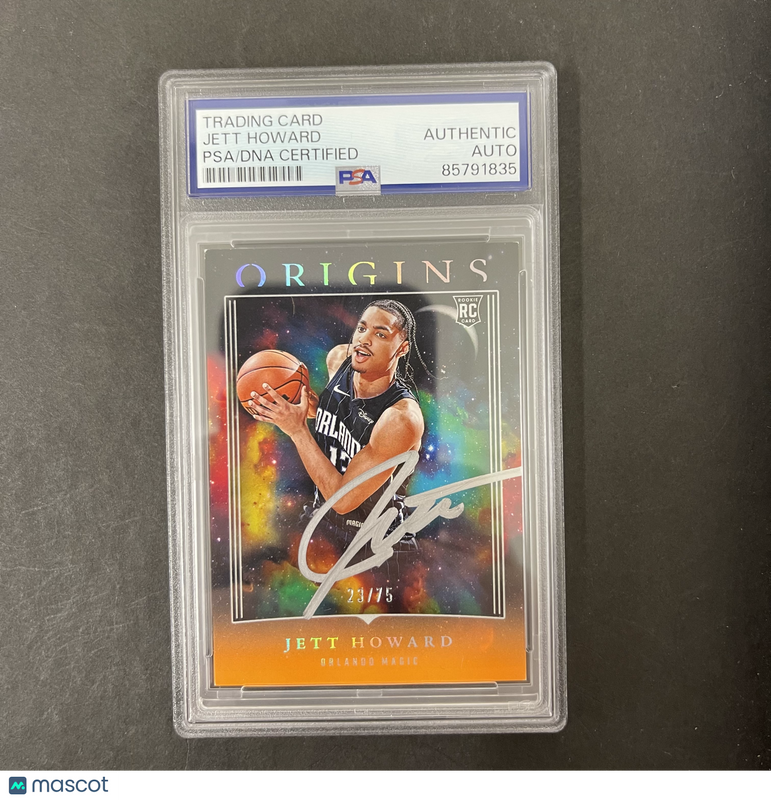 Jett Howard 2023-24 Panini Origins#81 Signed Card PSA Autographed