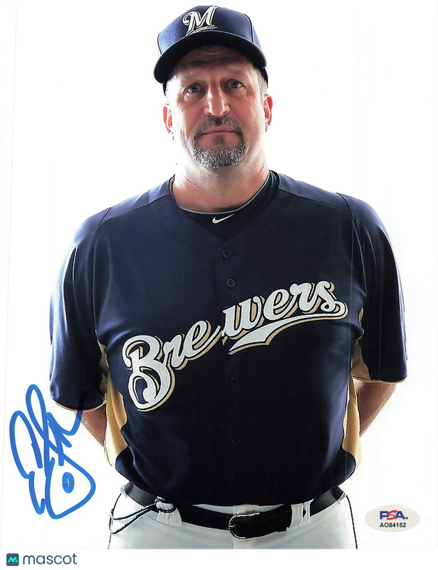 Ed Sedar Milwaukee Brewers Signed 8x10 Photo PSA