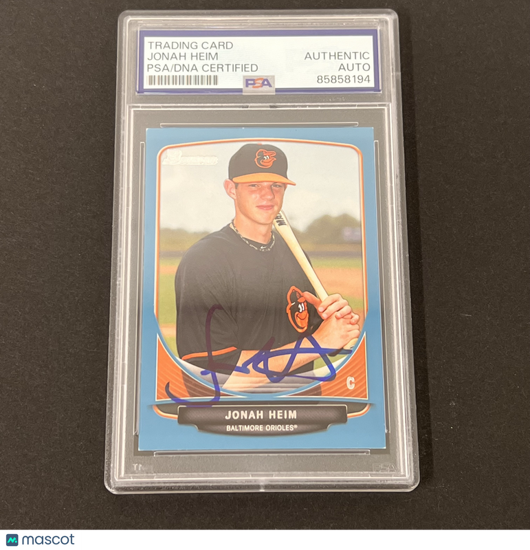 2013 Topps #BDPP50 Jonah Heim Signed Card Auto PSA Slabbed Baltimore Orioles