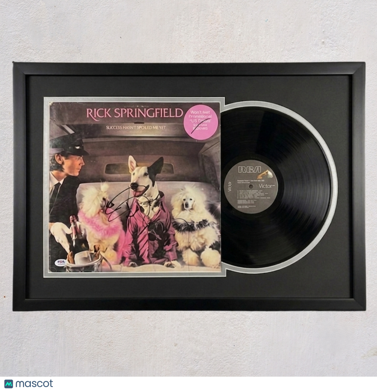 Rick Springfield Signed Success Hasn't Spoiled Me Yet Custom Framed Vinyl PSA
