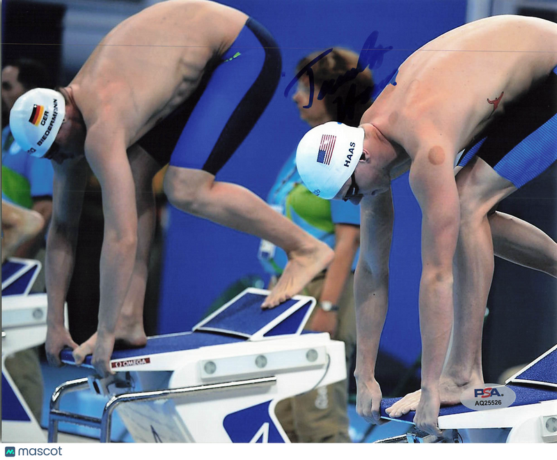 Townley Haas United state olympic team Signed Olympic Swimming 8x10 Photo