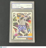 2025 Topps Chrome Cosmic #174 Ben Rice Signed Rookie Card PSA Auto 10 Yankees