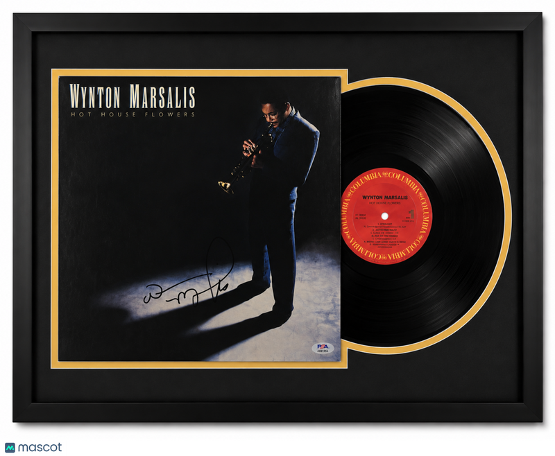 Wynton Marsalis Signed Hot House Flowers Custom Framed Vinyl Album PSA Auth