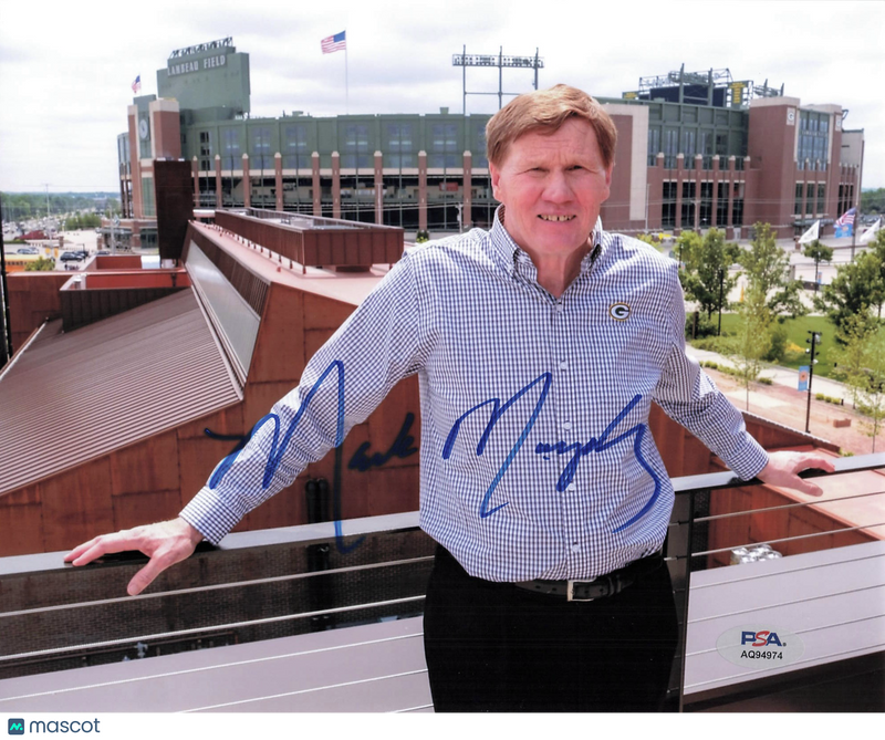Mark Murphy Signed Green Bay Packers Football 8x10 Photo PSA Autographed