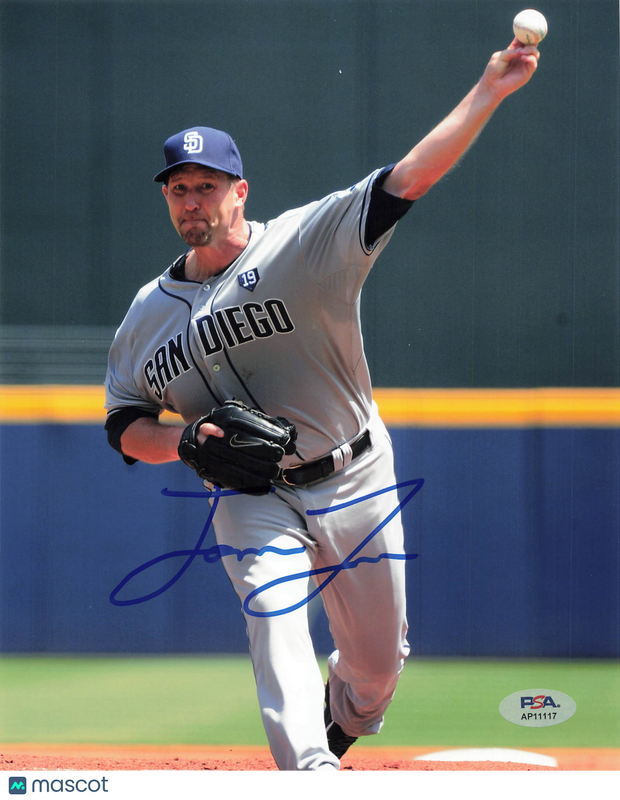 Jason Lane San Diego Padres Signed 8x10 Photo PSA