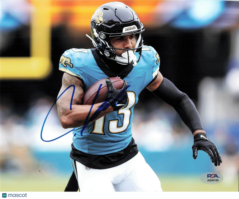 Christian Kirk Signed Jacksonville Jaguars Football 8x10 Photo PSA Autographed