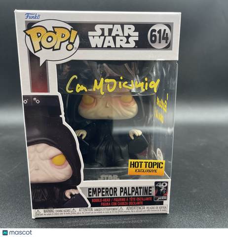 Ian McDiarmid Signed Funko Pop PSA Autographed Emperor Palpatine