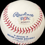 Johan Santana Signed Baseball PSA Twins/Mets Autographed