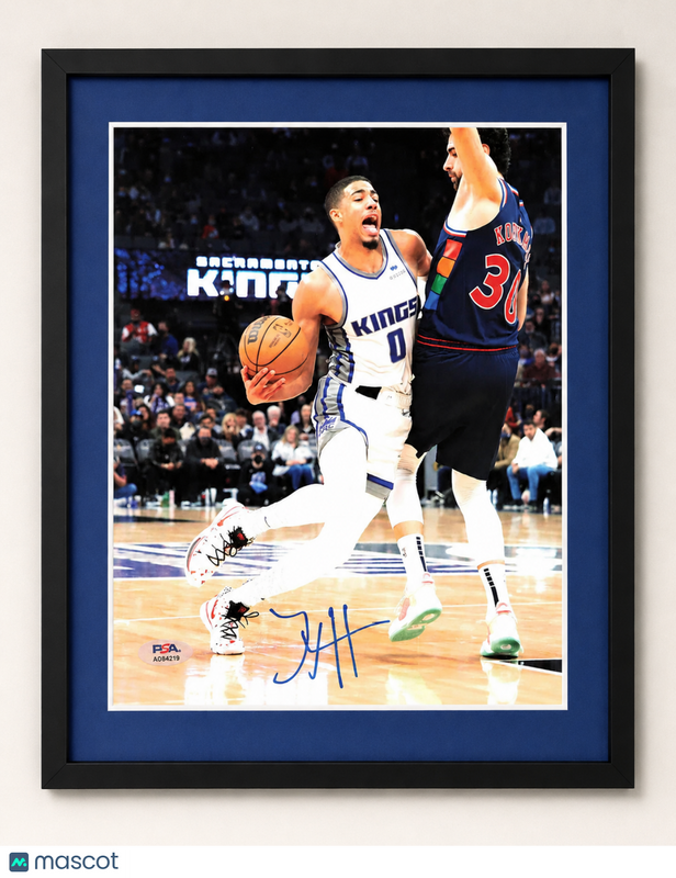 Tyrese Haliburton Sacramento Kings Signed 8x10 Custom Framed Photo PSA Auth