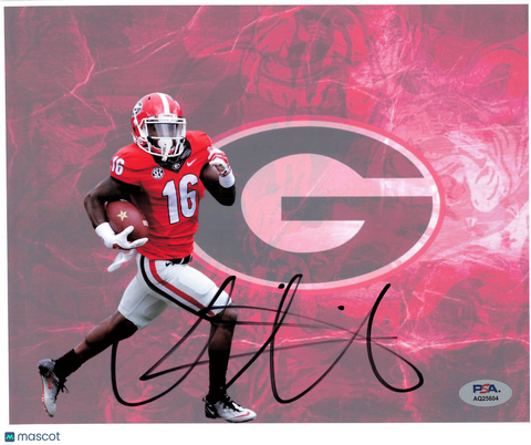 Isaiah McKenzie Signed Georgia Bulldogs Football 8x10 Photo PSA Autographed