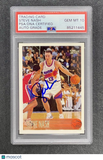 1996–97 Topps Basketball #182 Steve Nash Signed Card Auto PSA Slabbed Suns