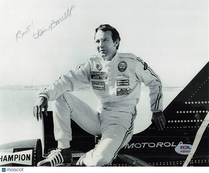Stan Barrett Signed 8x10 Photo PSA Autographed
