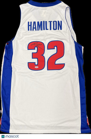 Richard Hamilton Signed Jersey PSA Detroit Pistons Autographed