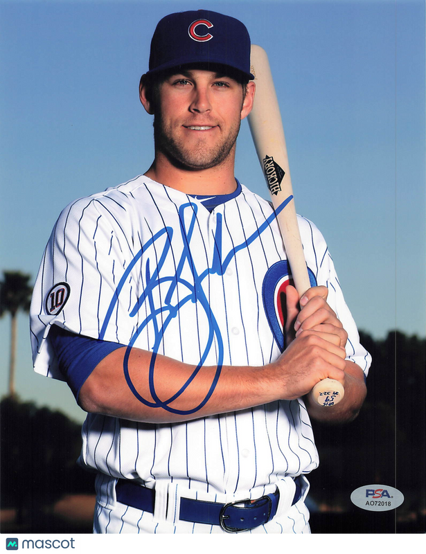 Brett Jackson Chicago Cubs Signed 8x10 Photo PSA