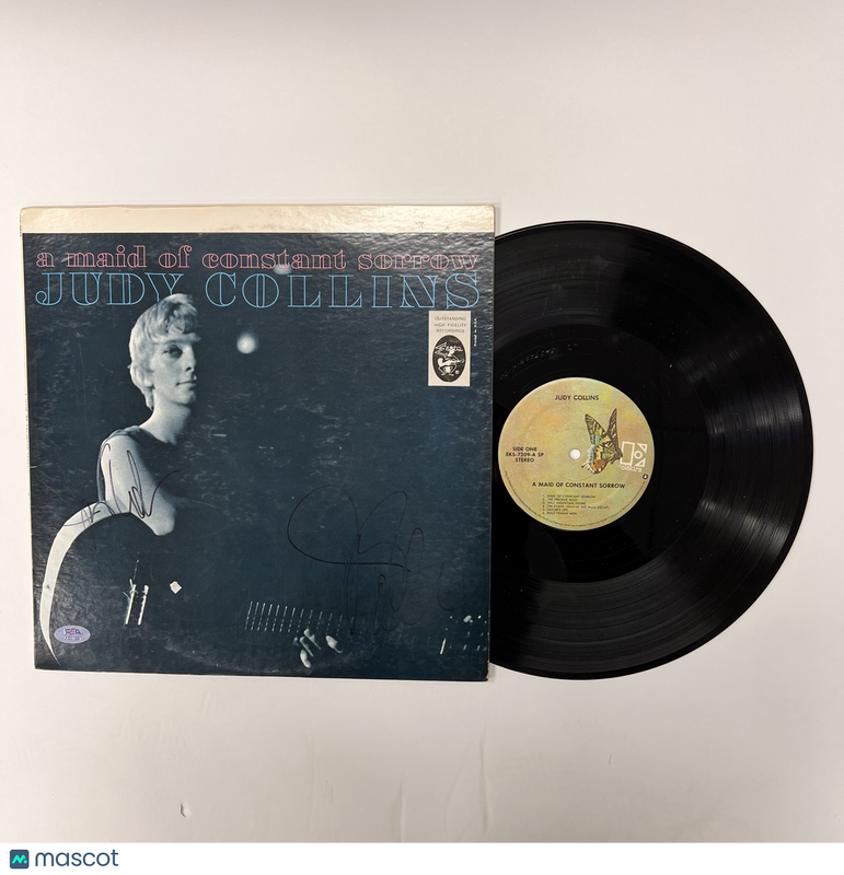 Judy Collins Signed A Maid of Constant Sorrow Vinyl Album PSA