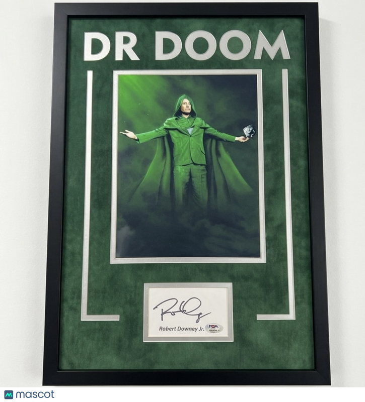 Robert Downey Jr. Doctor Doom Signed Custom Framed Cut PSA Autographed