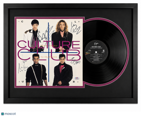 Culture Club Signed Custom Framed Vinyl Album Boy George Mike Craig Hay Moss PSA