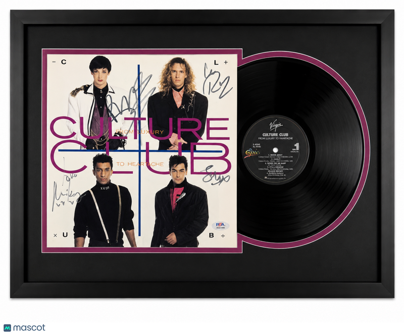 Culture Club Signed Custom Framed Vinyl Album Boy George Mike Craig Hay Moss PSA