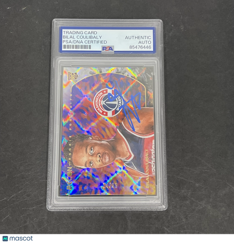 Bilal Coulibaly 2023-24 Panini Recon Basketball #12 Signed Card PSA Autographed
