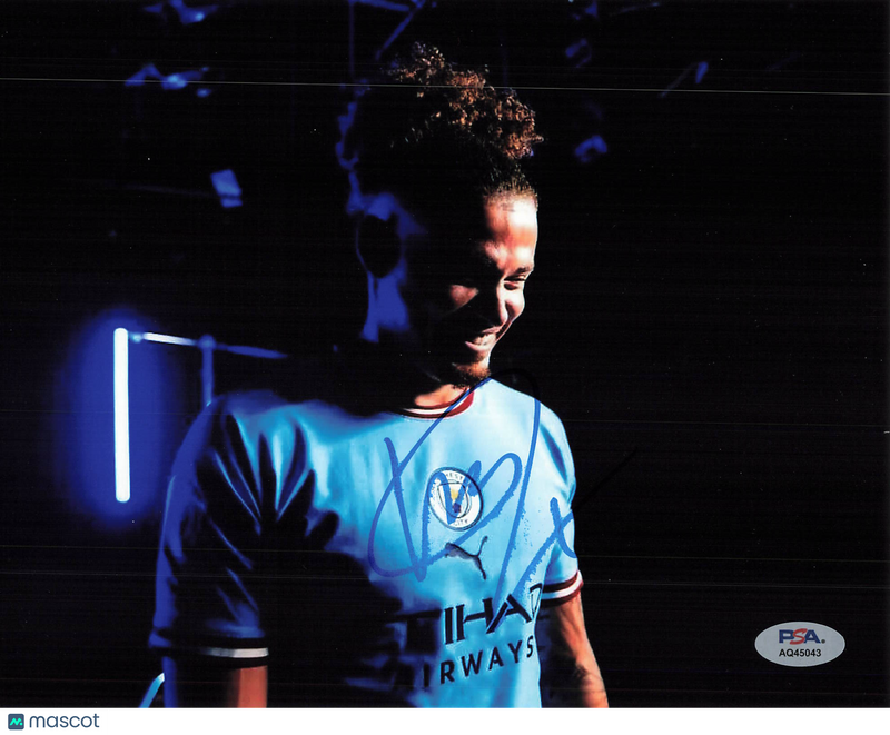 Kalvin Phillips Signed Manchester City Football 8x10 Photo PSA Autographed