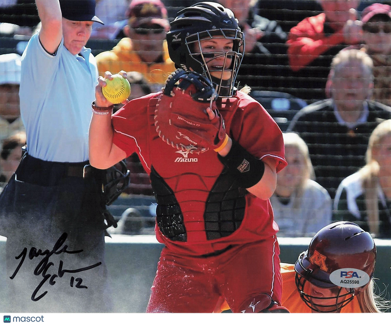 Taylor Edwards Nebraska Cornhuskers Signed 8x10 Photo PSA