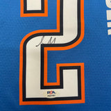Shai Gilgeous-Alexander Signed Oklahoma City Thunder Jersey PSA