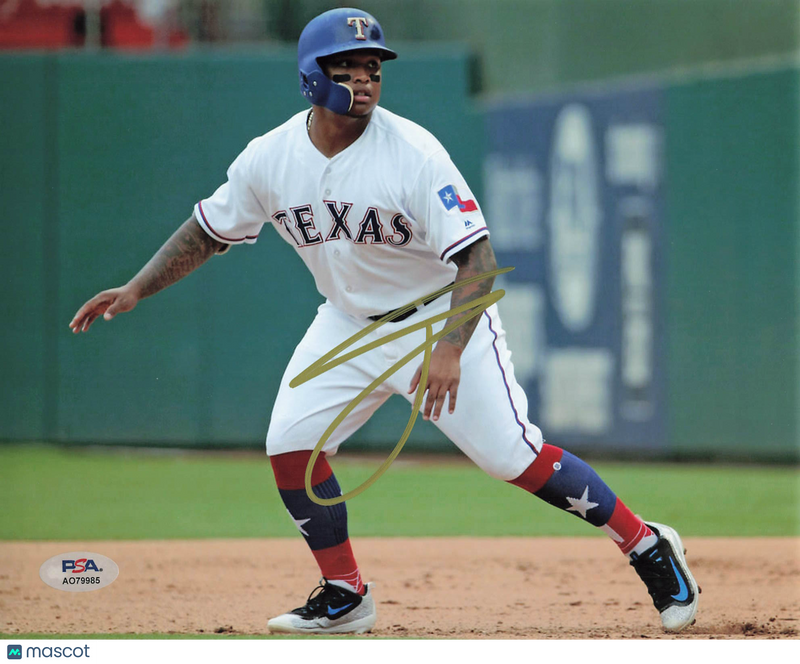 Willie Calhoun Texas Rangers Signed 8x10 Photo PSA