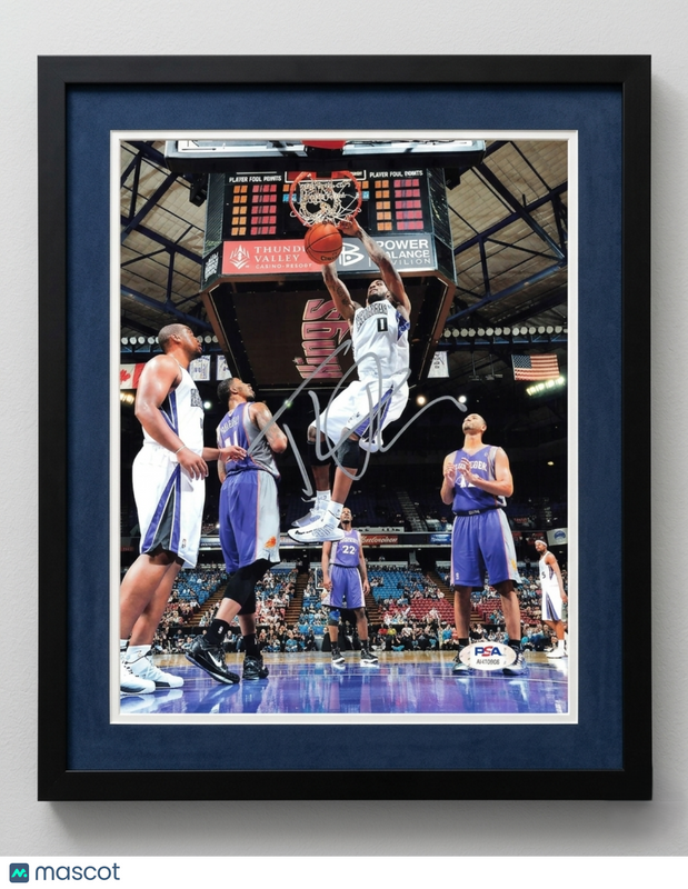 Thomas Robinson Sacramento Kings Signed Basketball 8x10 Custom Framed Photo PSA