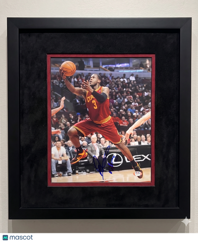 Dion Waiters Cleveland Cavaliers Signed Basketball 11x14 Custom Framed Photo PSA