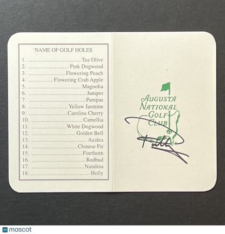 Paul Casey Signed Golf Scorecard PSA Autographed