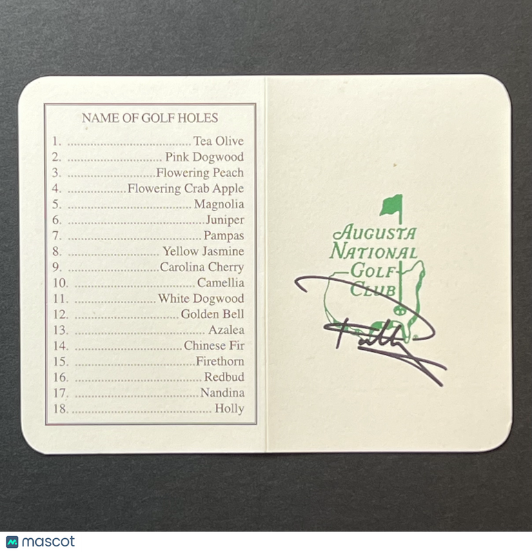Paul Casey Signed Golf Scorecard PSA Autographed