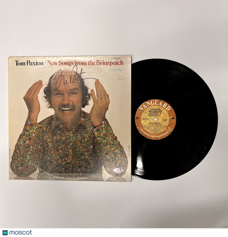 Tom Paxton Signed New Songs from the Briarpatch Vinyl PSA Album Auth