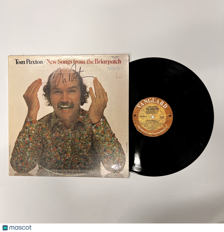 Tom Paxton Signed New Songs from the Briarpatch Vinyl PSA Album Auth