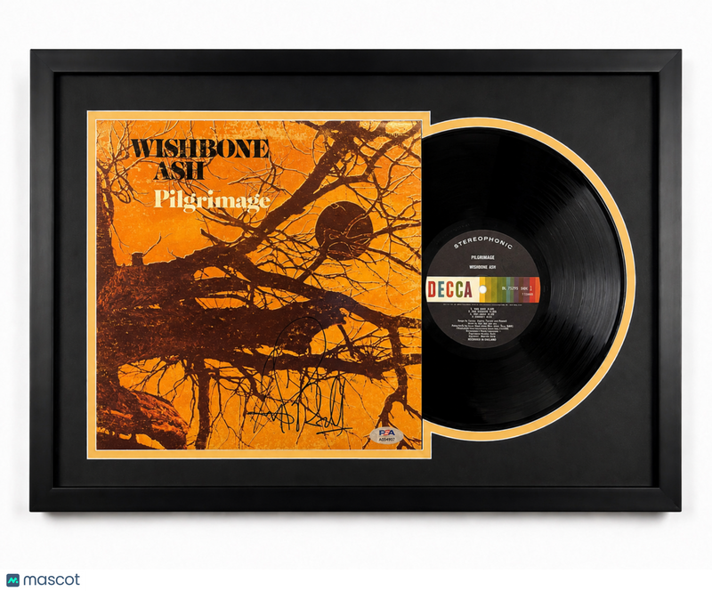 Andy Powell Signed Pilgrimage Custom Framed Vinyl Album PSA Autographed