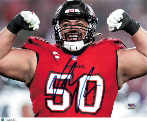 Vita Vea Signed Tampa Bay Buccaneers Football 8x10 Photo PSA Autographed
