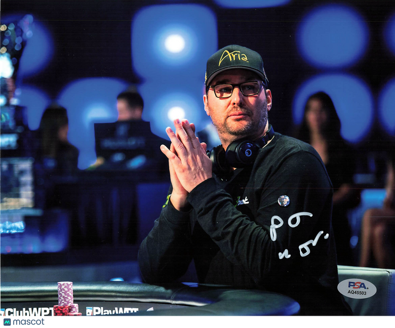 Phil Hellmuth Signed 8x10 Photo PSA Autographed