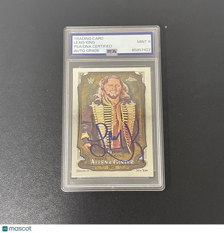 2025 Topps Chrome #AG-LXK Lexis King Signed Card Auto 9 PSA Slabbed