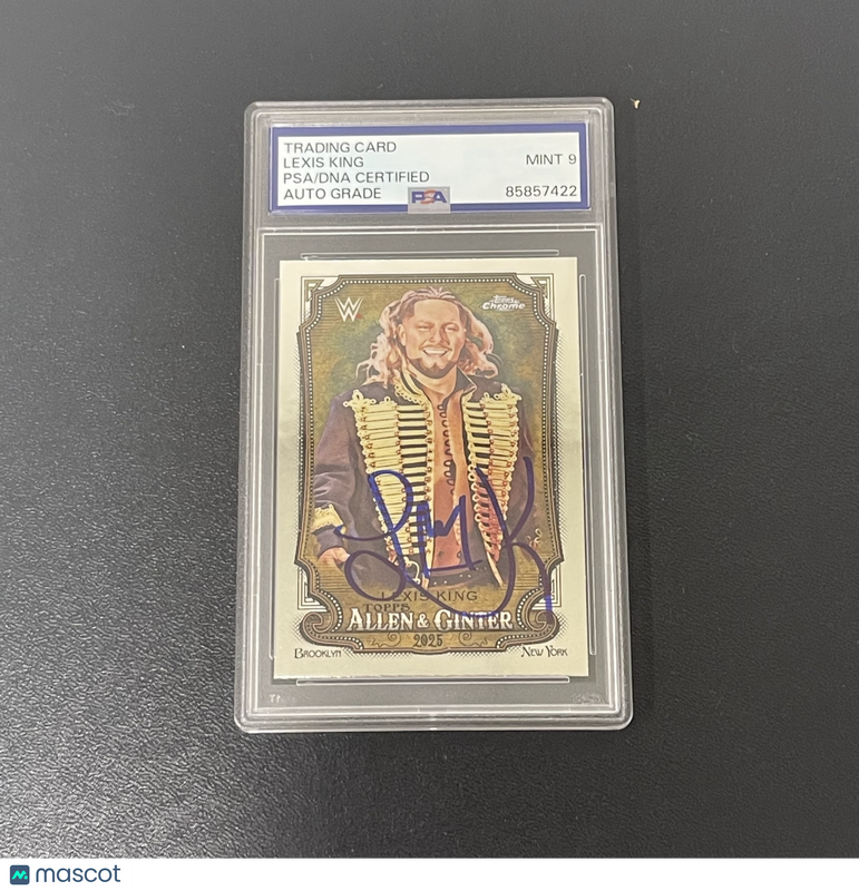 2025 Topps Chrome #AG-LXK Lexis King Signed Card Auto 9 PSA Slabbed