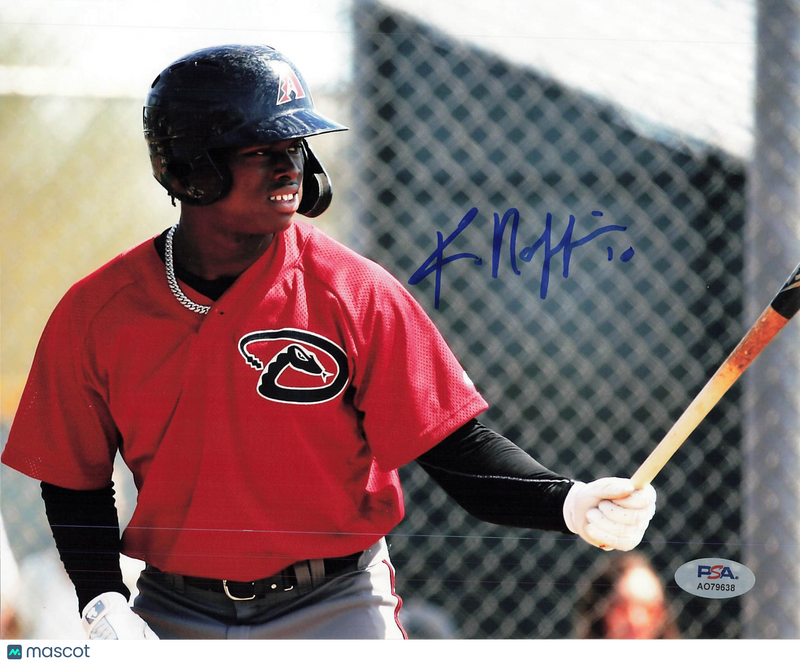 Kristian Robinson Arizona Diamondbacks Signed 8x10 Photo PSA
