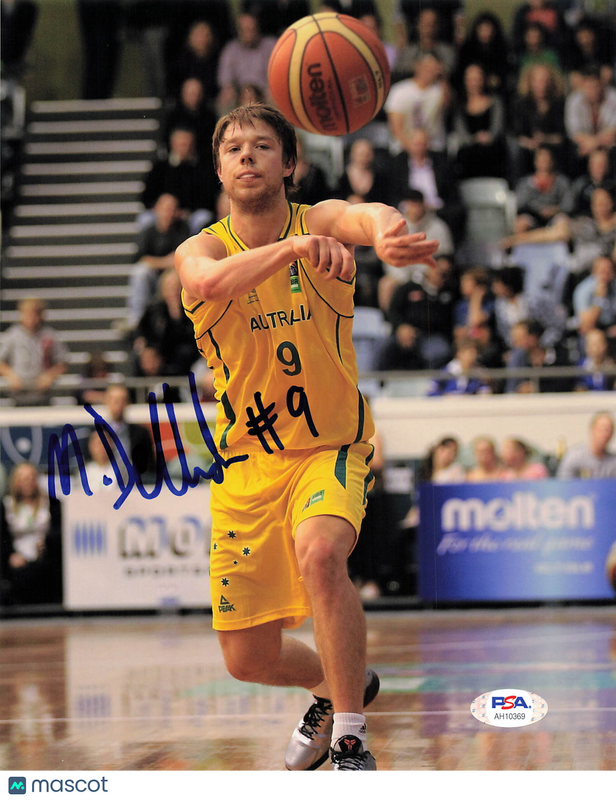 Matthew Dellavedova Australian Boomers Signed Basketball 8x10 Photo PSA