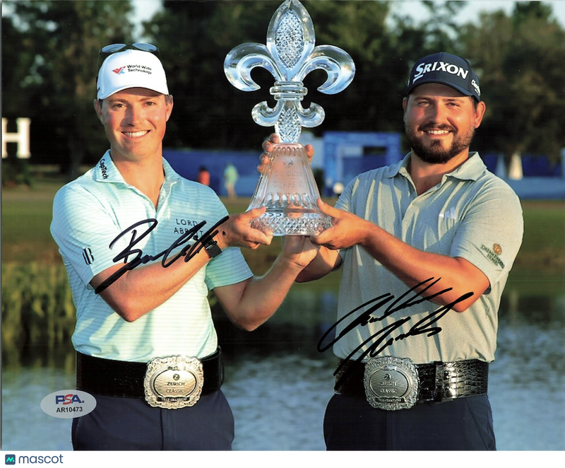 Ben Griffin & Andrew Novak Signed Golf 8x10 Photo PSA Autographed