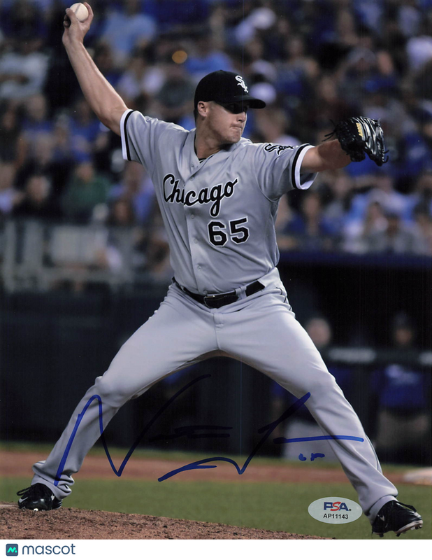 Nate Jones Chicago White Sox Signed 8x10 Photo PSA