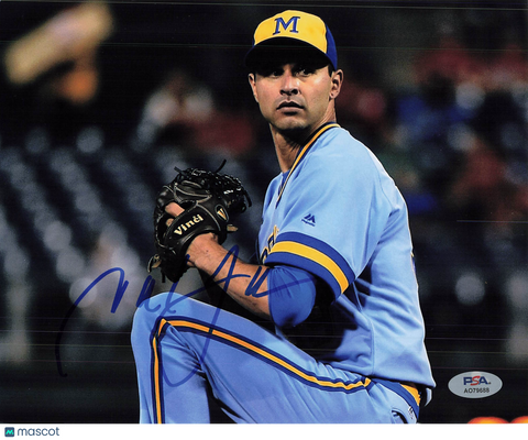 Tyler Thornburg Milwaukee Brewers Signed 8x10 Photo PSA