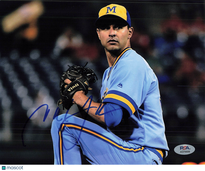 Tyler Thornburg Milwaukee Brewers Signed 8x10 Photo PSA