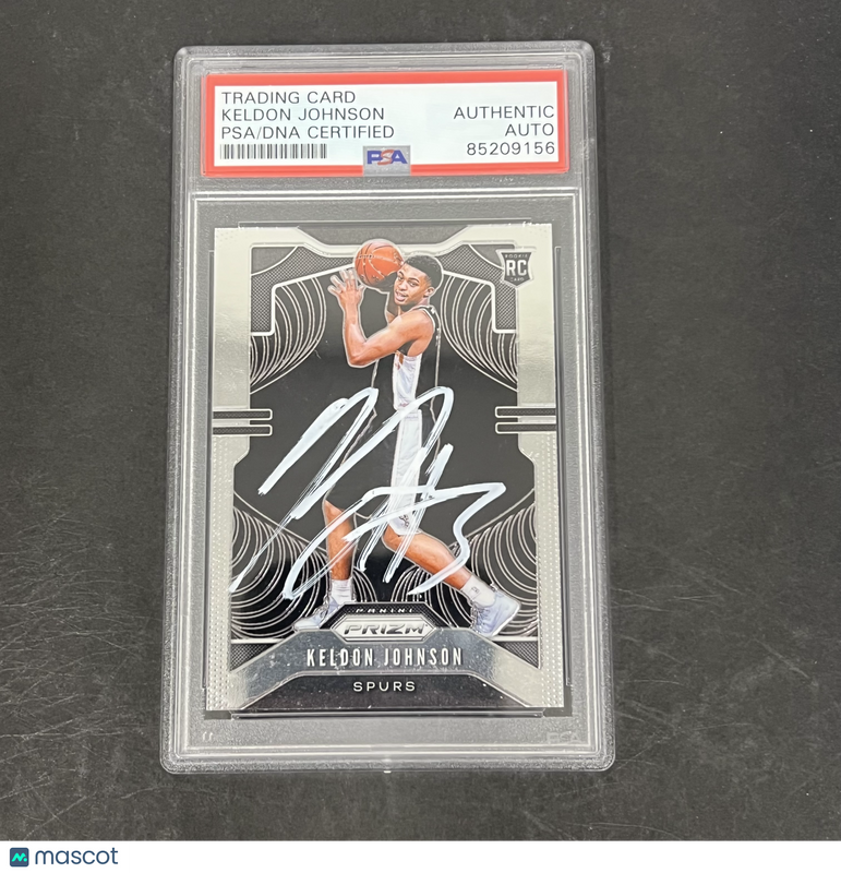 Keldon Johnson 2019-20 Panini Prizm Basketball#273 Signed Card PSA Autographed