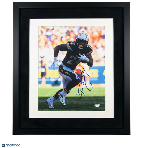 Ryan Mathews Signed San Diego Chargers 11x14 Custom Framed Photo PSA Auth