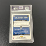 2018-19 Panini Donruss Optic#145 Karl-Anthony Towns Signed Card PSA Timberwolves