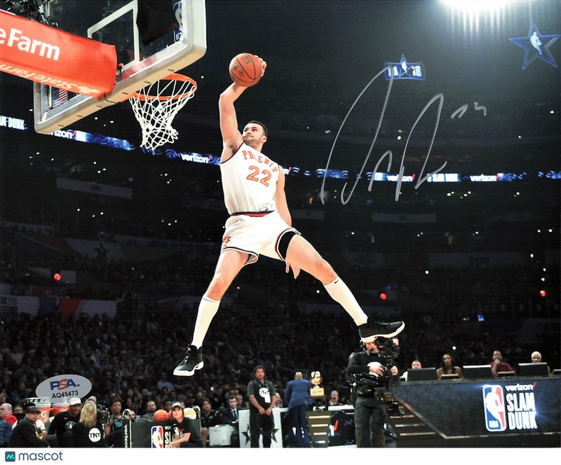 Larry Nance Jr New York Knicks Signed Basketball 8x10 Photo PSA