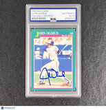 1991 Score #625 John Olerud Signed Card Auto PSA Slabbed Toronto Blue Jays