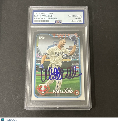 2023-24 Topps Series 1 #91 Matt Wallner signed card PSA